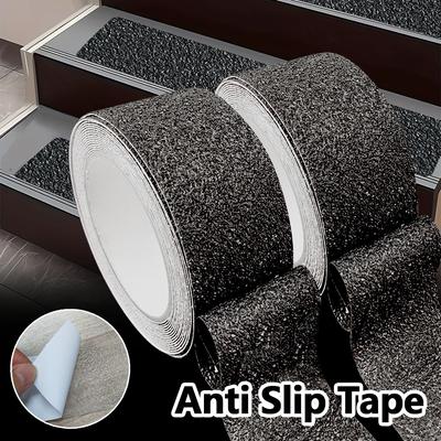 Bande Adhésive Antidérapante PVC Imperméable Noire Robuste, 5 cm x 5 m, Convient pour Escaliers, Bateaux, Marches, Skateboards, Intérieur et Extérieur