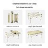 Ultralight Outdoor Folding Roll-Up Camping Table