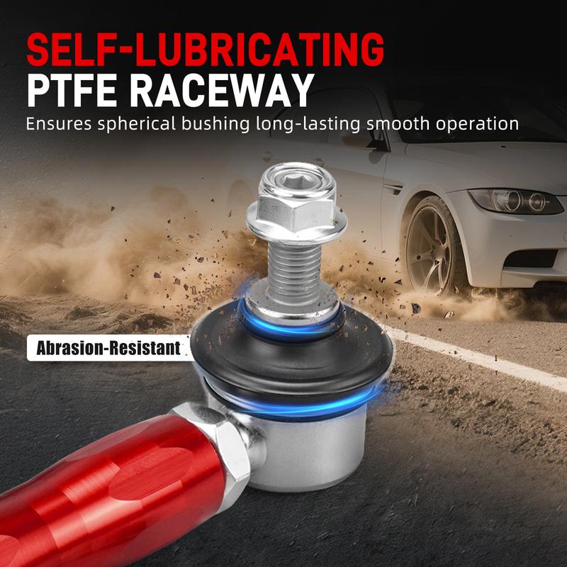 BEVINSEE Adjustable Rear Sway Bar End Links for BMW E90 E92 E87 E91 E93 E81 E82 E88, Replace for 33556764428, 33 55 6 764 428