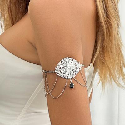 Bohemian Ethnic Coin Tassel Arm Bracelet ArmChain Metal Wind Punk Arm Chain