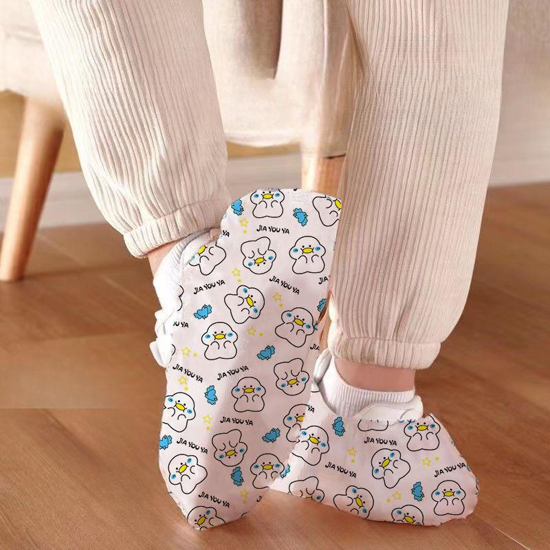 100pcs/pack Elastic Banded Disposable Shoe Covers Offer A Secure Fit and Easy on Off Application