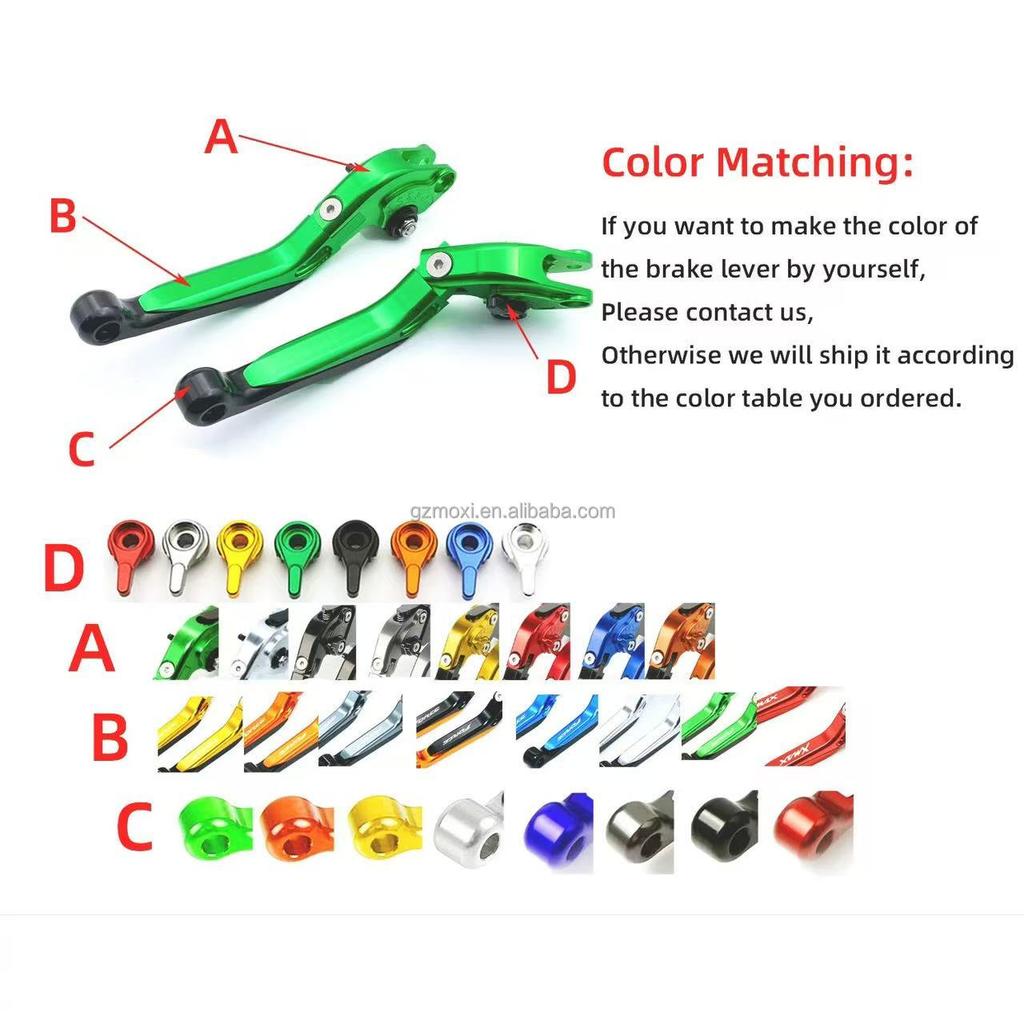 MOXI CBR650F/CB650F Street Motorcycle Brake Levers Handlebar Grips-CNC Adjustable Anti-Fall Anti-Slip Shockproof Upper Placement