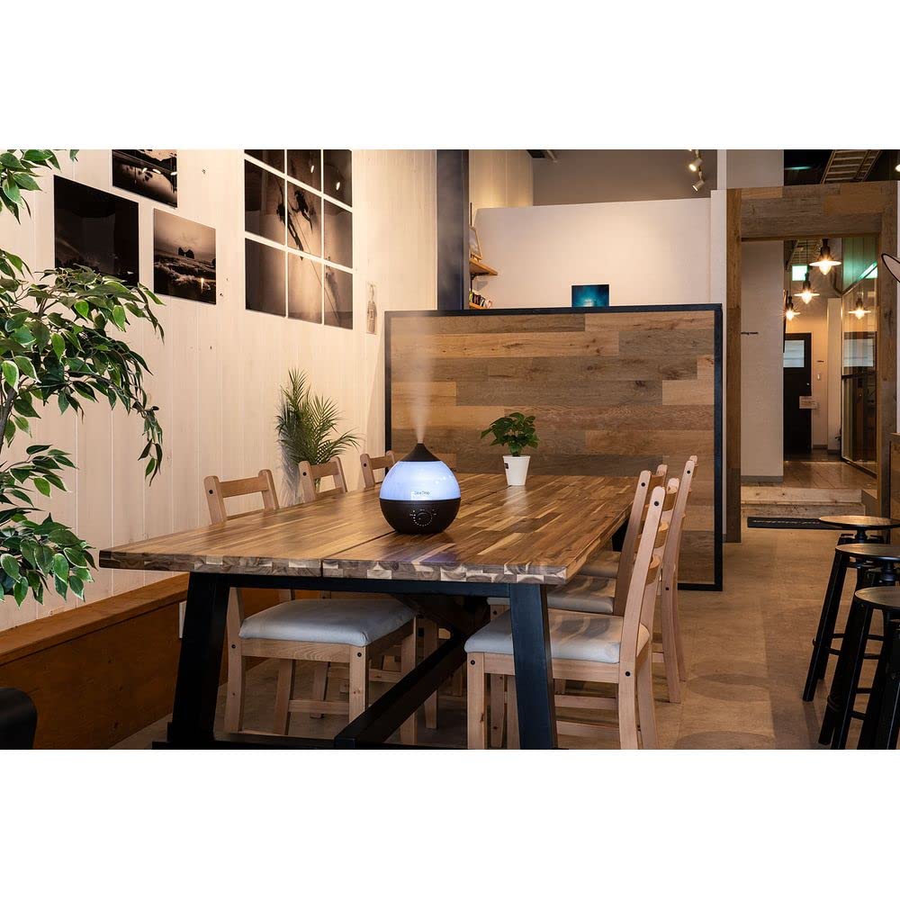 Three Up Aroma Ultrasonic Maximum Humidification Capacity of Suitable for Dewdrop Dark Humidifier, 1.8L Capacity, 270ml/h, 6-Tatami Rooms, M, Wood,
