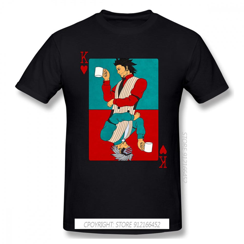 

Men Phoenix Wright Ace Attorney Miles Edgeworth Games T-Shirt Tops Godot The King Of Hearts Pure Cotton Tee Harajuku TShirt -... S разноцветный