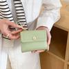Solid Color Trifold Wallet Minimalist Student Purse Simple Women's Wallet  Card Holder