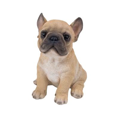 Ubia Gazing French Bulldog Puppy 14 X 10.8 X 15.3 Cm Doll Figurine Ornament Animal Garden Decor Dog H16348