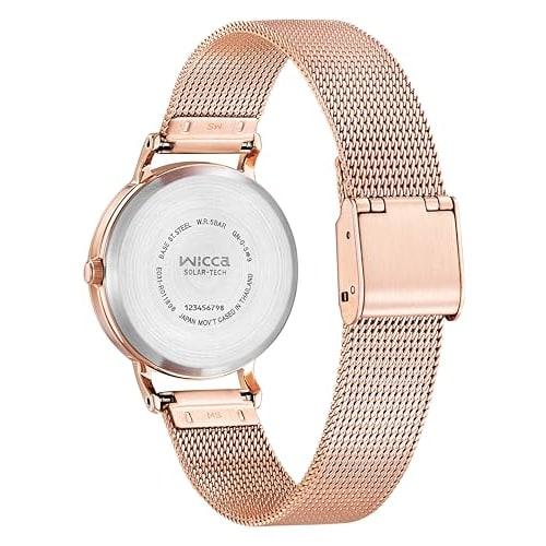 Citizen Watch Wicca Solar Tech Mesh Belt KP5-166-13 Women's Pink Gold