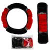 Universal 37-38cm Diameter Soft Plush Rhinestone Car Steering Wheel Cover Interior Accessories Steering-Cover Car-styling