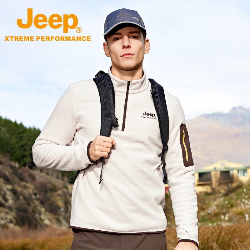 Мужская теплая дышащая флисовая толстовка Jeep M