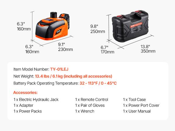 SucceBuy Electric Car Jack, 5T Adjustable Electric Scissor Jack Tire Changer with LED Light & Remote Controlfor Sedan SUV Truck