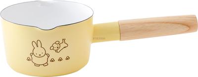 Fuji Enamel Miffy Pastel Milk Induction Cooktop Chest of Drawers Pan, 12cm, Compatible, Yellow,