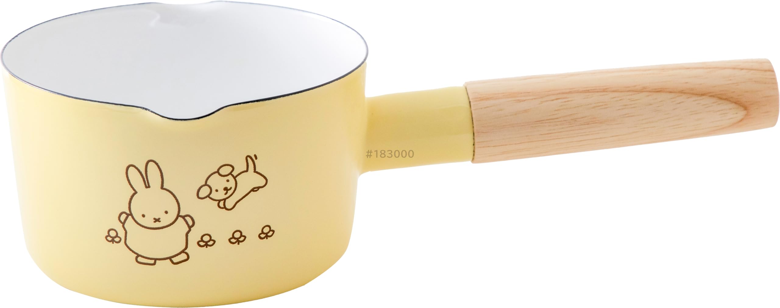 

Fuji Эмаль Miffy Пастельный Молочный Индукционная Плита Комод Сковорода, 12см, Совместимая, Желтая,