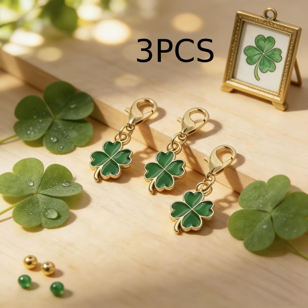 

Friendship Lucky Clover Keychain Ornaments Four Leaf Clover Pendant Funny Bag Hanging Gifts