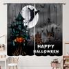 Halloween Curtains Horror Spooky Drapes Haunted House Mansion Curtain Bedroom Living Room Decor Made Of Polyester With Rod Pocket Great