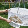 Windproof and Mosquito-proof Portable Folding Food Drying Rack for Vegetables and Fish