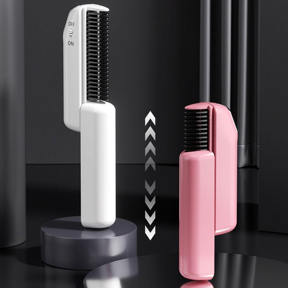 Anti Scald Electric Hair Straightening Comb Scalable Fast Heating Negative Ion Straighten Brush Smooth Comb Teeth 3 Modes