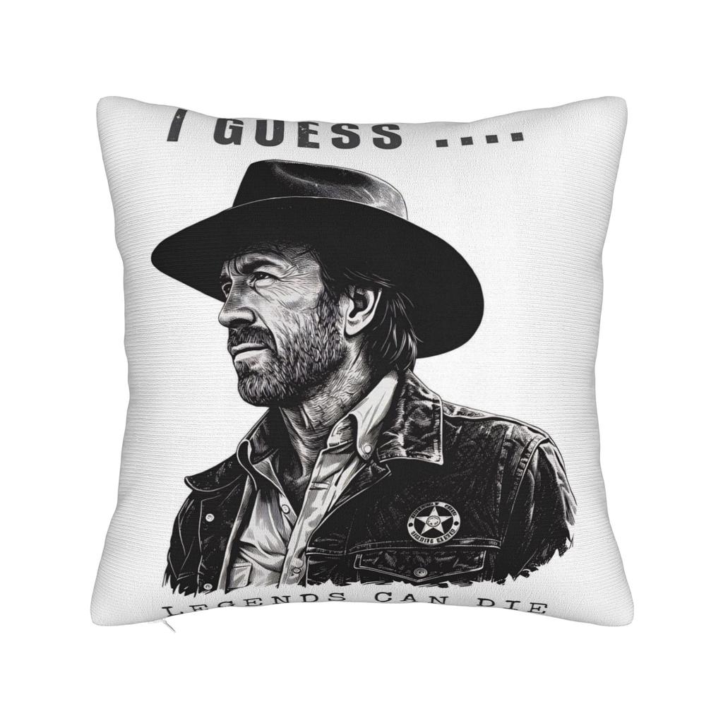 Chuck Norris Texas Ranger Poster Pillow Cover Novelty Pillow Case For Living Room Bed Chair Print Cushion Cover Gift