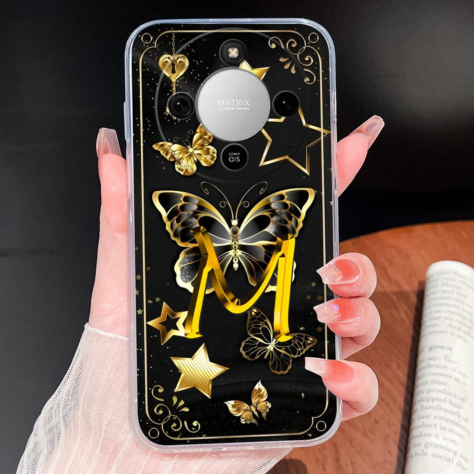 For Honor X6D X8D X9D 4G 5G Case Dreamy Color Letters Clear Covers For HonorX6D X 8D X9D Soft TPU Silicone Anti Drop Back Cover