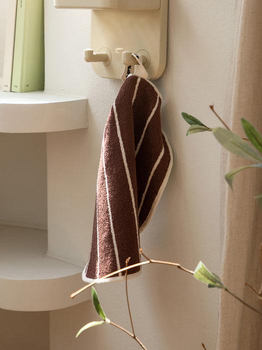 PILY PLACE Hand Towel (Brown Ivory)