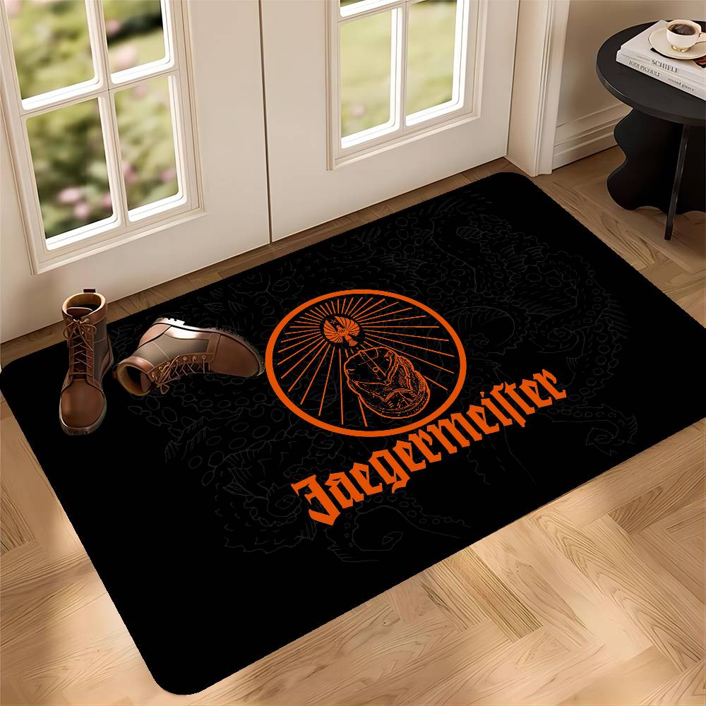 J-Jägermeister Fußmatte Rechteckig Anti-Rutsch Zuhause Weich Badezimmermatte Eingangstür Innen Außen Matte Hotel Dekorationsmatte