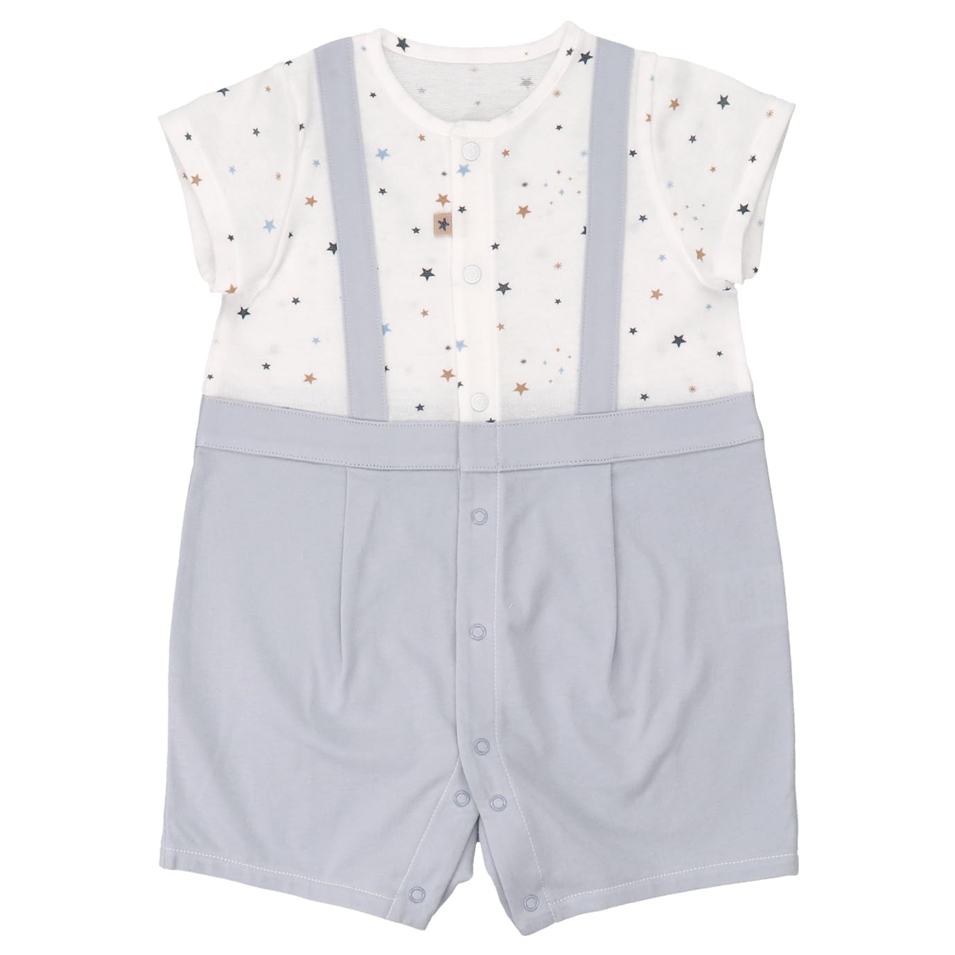 

Комбинезон с коротким рукавом Combi 80 Little Star Сделано в Японии [Baby Castle] серый