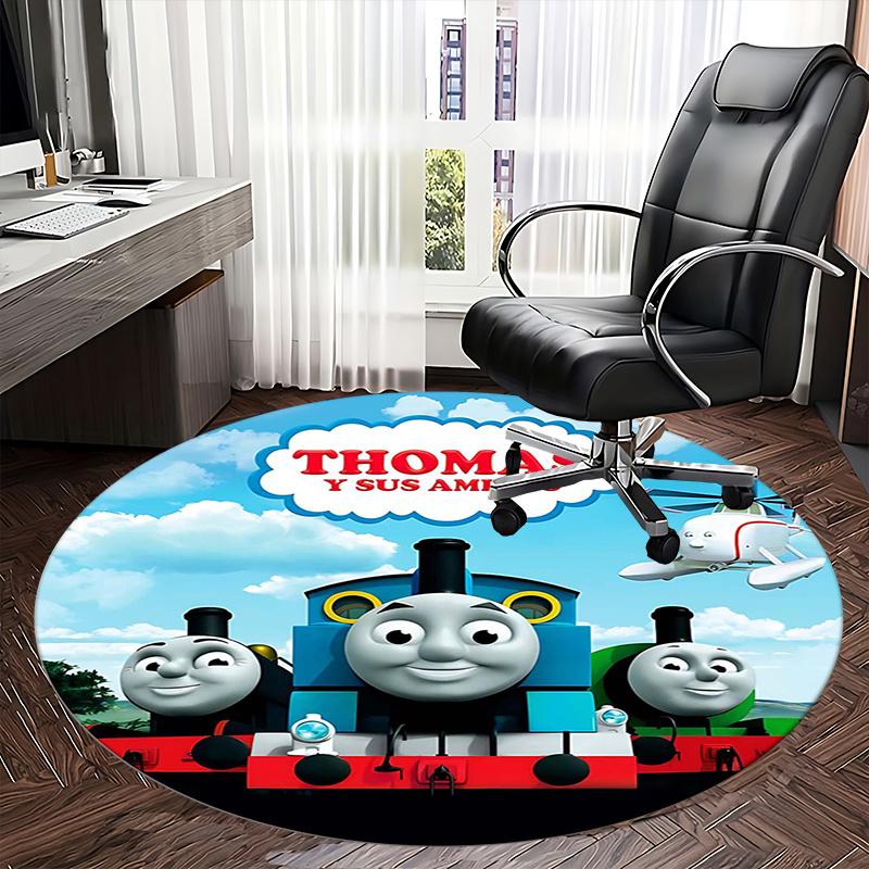 Thomas,Friends Chair Mat Round Rug Office Carpet, Non Slip, Suitable for Living Rooms, Bedrooms Decor.1205186a