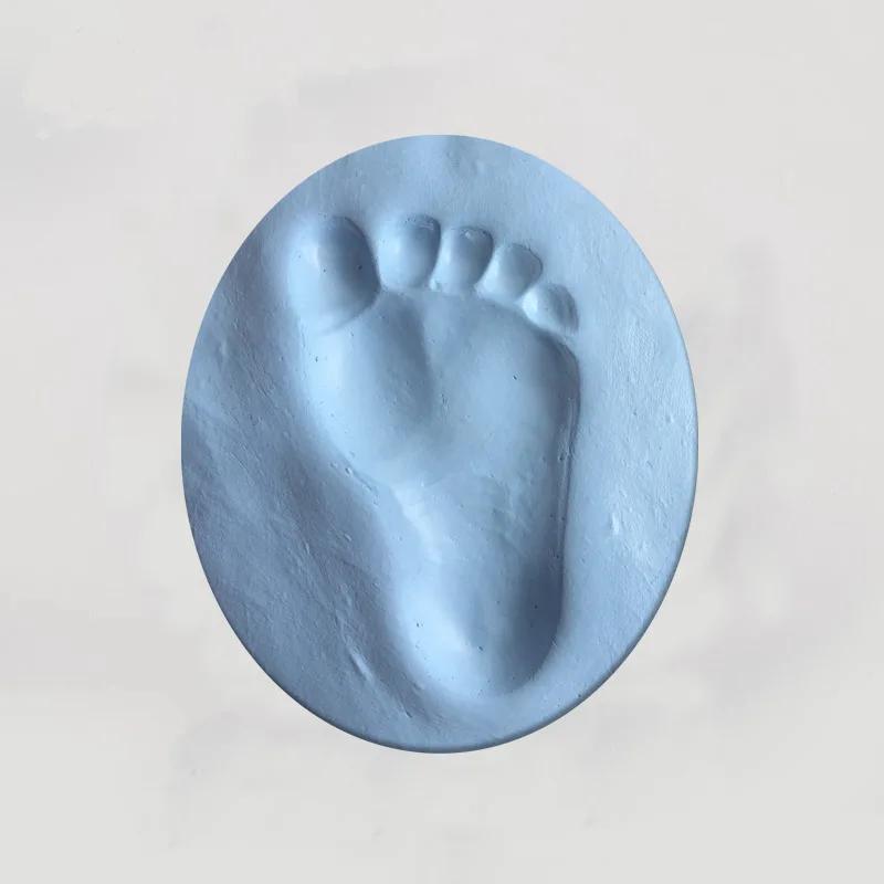 

Фоторамка с отпечатком руки и ноги новорожденного с набором для отпечатка глиняной формы, нетоксичные детские сувениры, подарок на знаменательную дату для ребенка