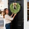 Christmas Wreath, Winter Wreath Garland, Wall Hanging Artificial Wreath, Front Door Wreath Xmas Wreath For Indoor Outdoor