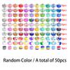 50pcs Resin Material, European Macroporous Beads, Bulk Mixed Color Spacer Beads, Garden Decorative Beads, Beads and Bead Accessories