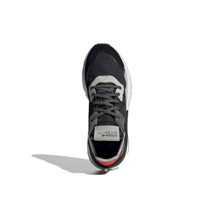 Adidas Originals Nite Jogger Fabric Suede Sports Comfortable Non-Slip Low-Top Lifestyle Casual Shoes Unisex Casual Shoes Black Red G26311