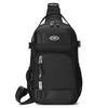 Waterproof Multi-Pocket Sling Bag for Men Anti-Theft Chest Bag with Port Casual Sports Crossbody Bag for Hiking Travel Outdoor