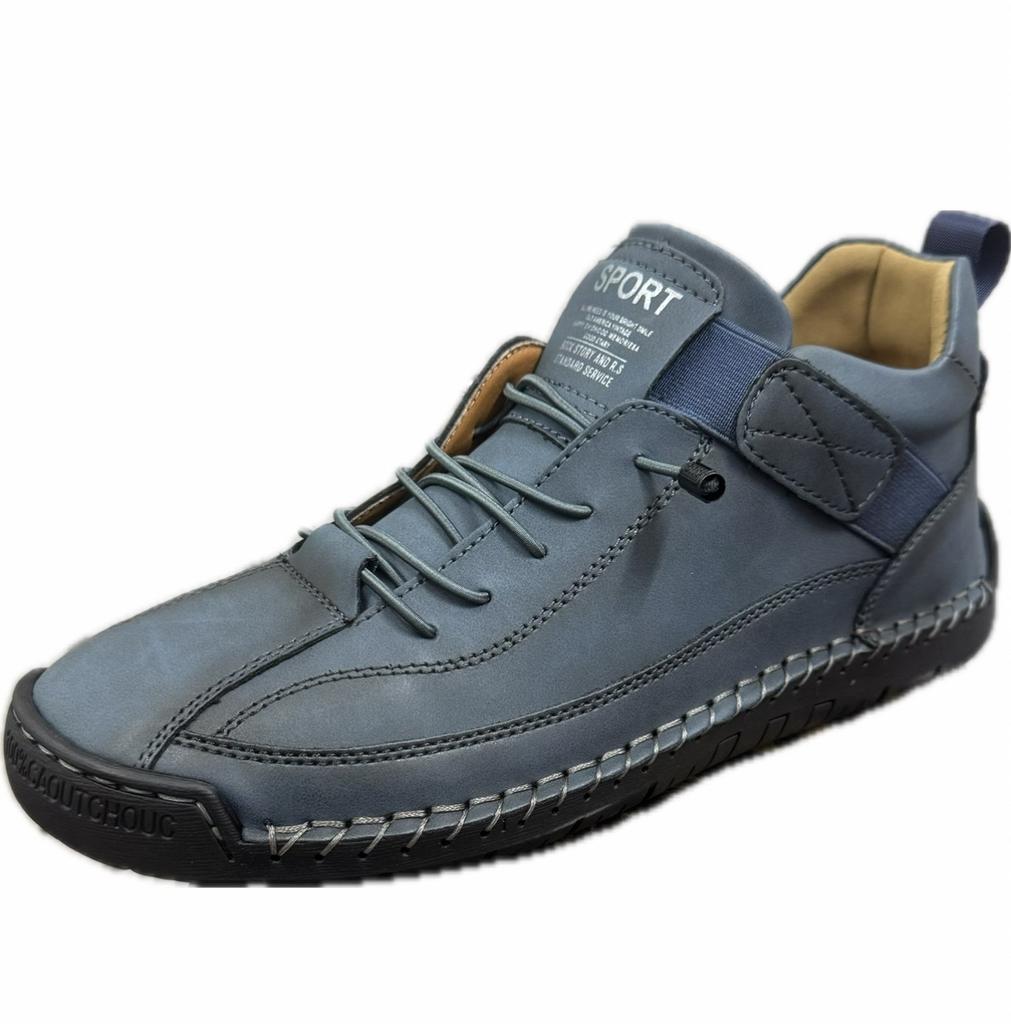Autumn and Winter Popular Foreign Trade Large Size Men's Medium Help Martin Boots Outdoor Casual Shoes Tooling Hand-stitched Men's Shoes