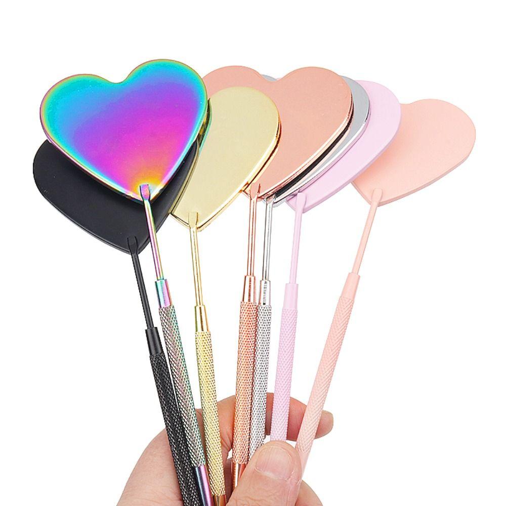 

False Eyelashes Vanity Mirror Eyelash Mirror Hand-held Makeup Mirror Eyelash Inspection Tools золотой