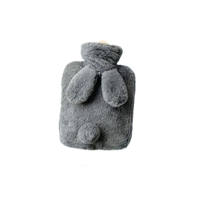 1 szt. Zimowy podgrzewacz do rąk Królik Termofor PVC z dzianinowym miękkim przytulnym pokrowcem Podgrzewacz do rąk.