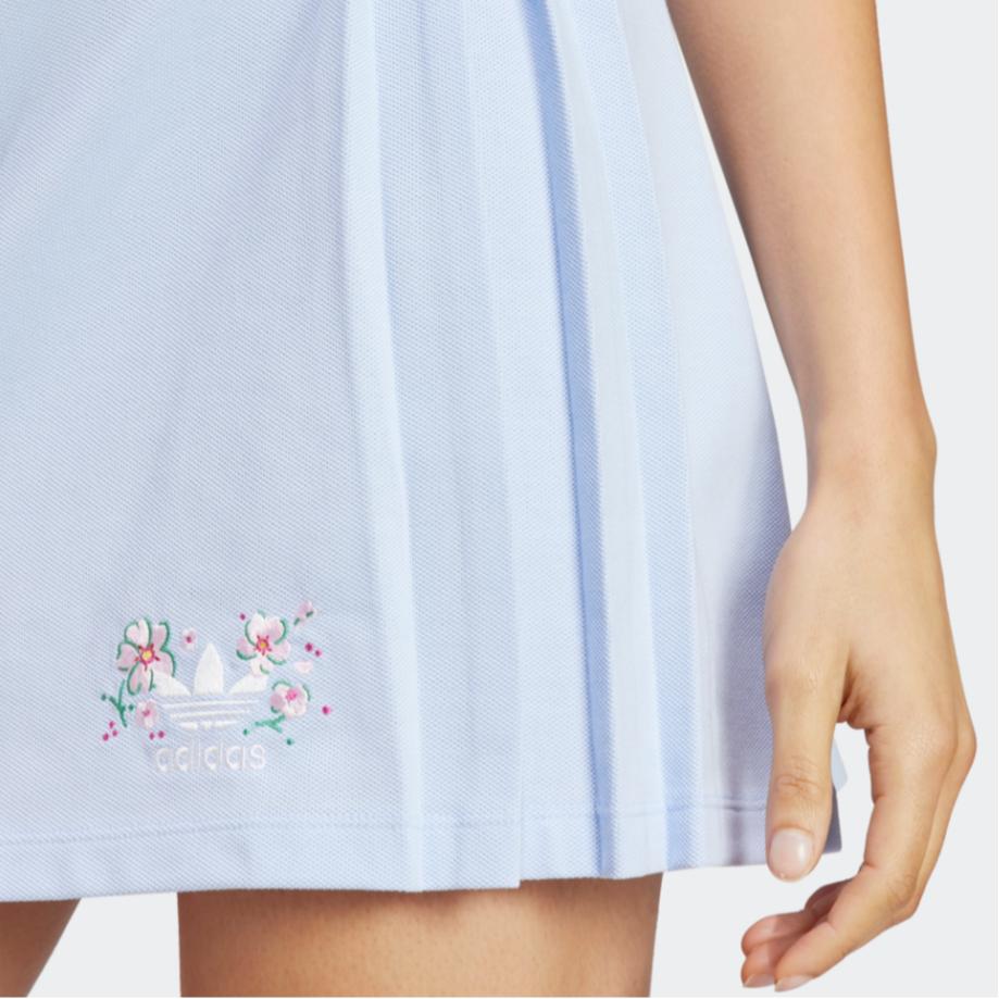 adidas Originals Cherry Blossom Limited Series Casual Short Skirts Women's Light Pink Blue IP3759