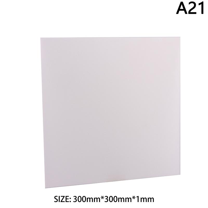 1Pc PS Hard Plastic Diffuser Sheet Thickness Plastic Led Light Milky Translucent Blanks Plate 1mm 1.5mm 2mm 3mm DIY Crafts