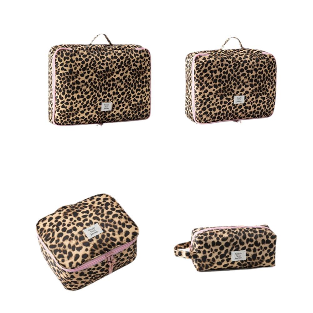 4Pcs/set Zipper Closure Clothing Storage Bag Waterproof Cosmetic Organizer  Luggage Organizer 4pcs/set