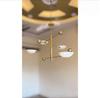 Mid Century Modern Sputnik Kronleuchter 4-flammige Messing Pendelleuchte Semi-Aufbau Deckenleuchte Handgefertigt Heimbeleuchtung Dekor Geschenk
