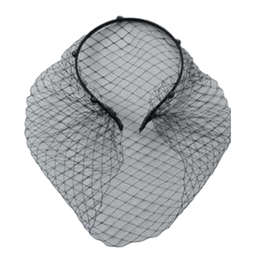 Headbands for Women Girls Wide Plain Turban Headband Fashion Veil Rhinestones Hair Bands Mesh Hair Hoop
