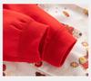 Chinese Style Newborn Long Sleeve Two-Piece Look Romper - Autumn Baby Bodysuit for Crawling