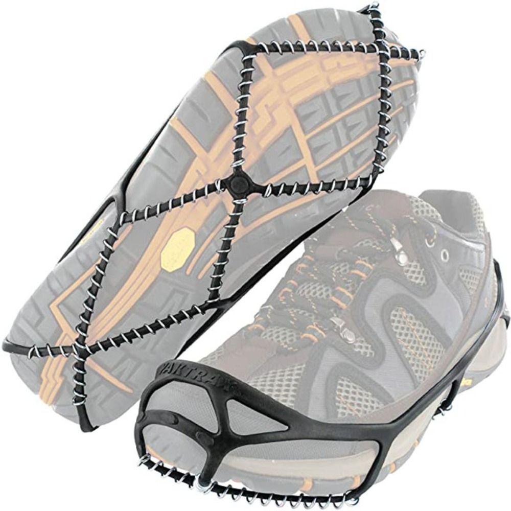 Winter Anti-Slip Shoes Crampons Walking Cleats Shoe Covers Spike Grips Cleats Universal Ice Cleats Grippers for Snow Ice Rock 8.5
