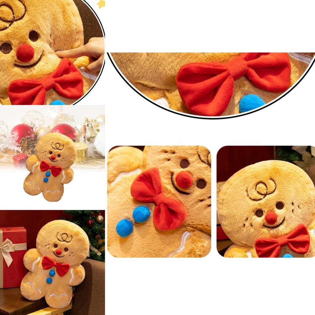 Entzückendes Lebkuchenmann Plüschtier Weiche Kuschelpuppe Zeichentrickfigur für Mädchen