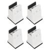 4pcs Adjustable Furniture Risers with Screw Clamp Rubber Bed Couch Risers for Heavy Duty Furniture