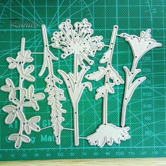 Blomma Löv Metall Cutting Dies DIY Scrapbook Paper Cards Fotodekor Stencil