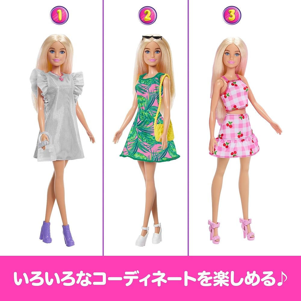 Barbie Dream Closet with Doll Pink Fashion Playset for Dress-Up and Role Play Ages 3+