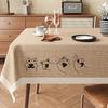 ZISIZ Wabi-Sabi Style Waterproof Tablecloth