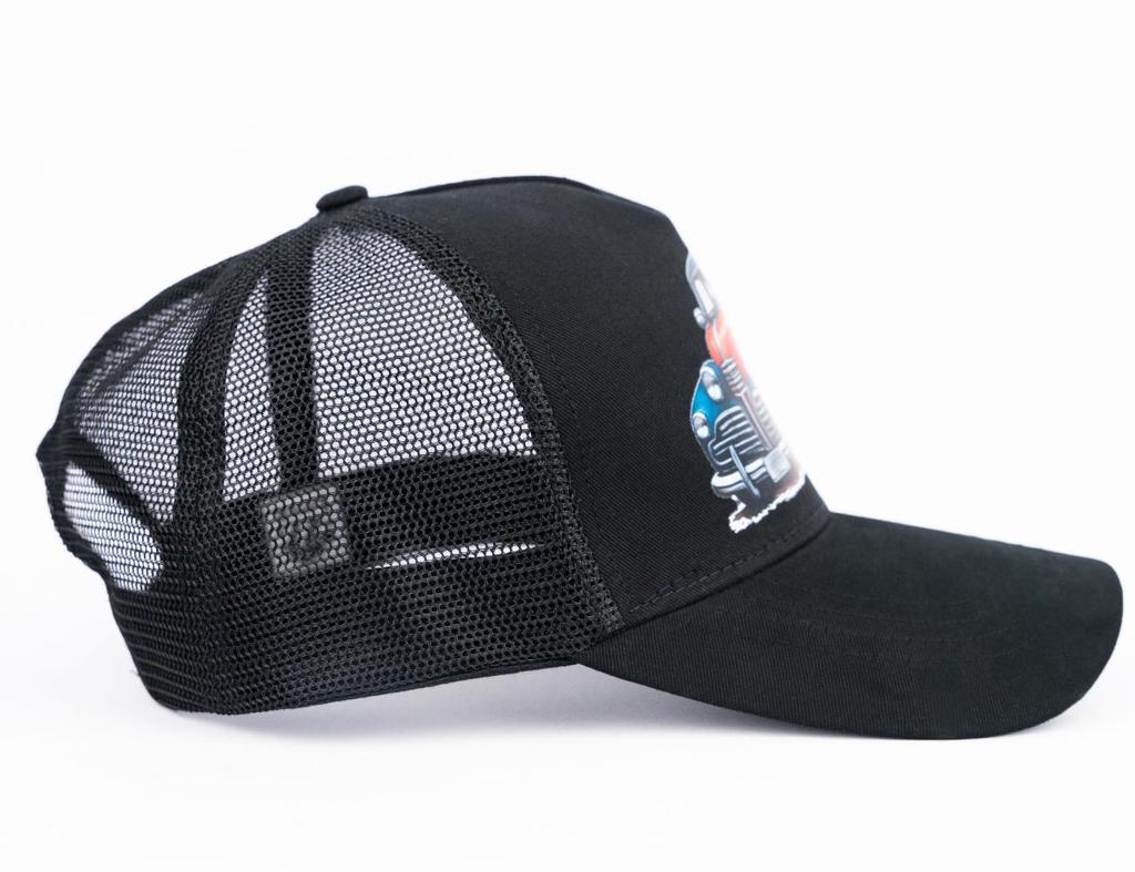 Retro Ride Trucker Cap Men Women Breathable Mesh Adjustable Baseball Hat