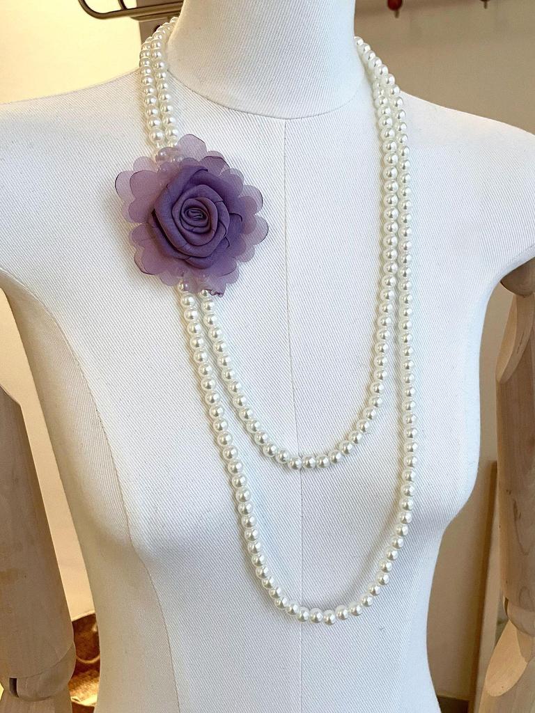 Exquisite Pearl Double-Layered Clavicle Necklace: French Elegance & Light Luxury Design