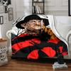 1pc A Nightmare On Elm Street Flannel Throw Blanket - HD Printed Lightweight Soft Warm All-Season Blanket for Sofa, Bed, Travel, Camping 070