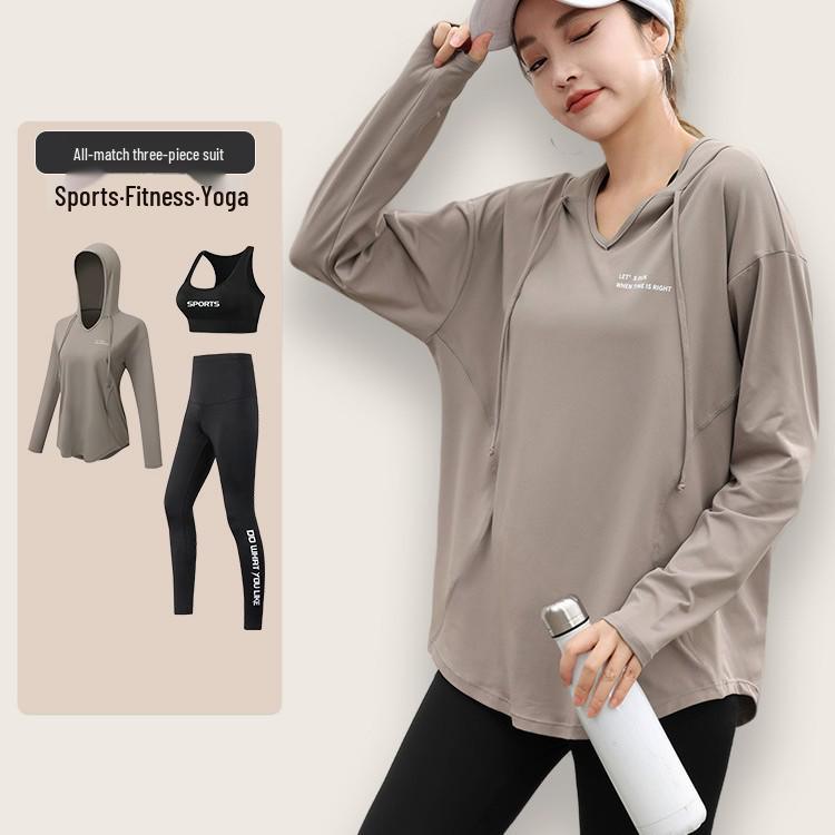 2025 Plus Size Yoga & Fitness Set: Outdoor Running Sportswear for Girls, Slimming Loose Fit